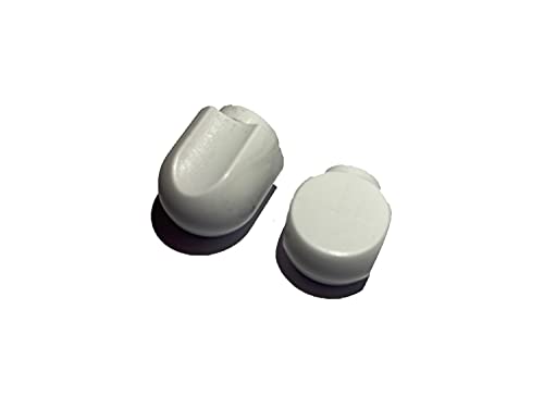 TJPoto Replacement Part Set of 2 Stand Mixer White Plastic Lock Lever Knob and Speed Control Knob for Kitchen aid - Kitchen Parts America