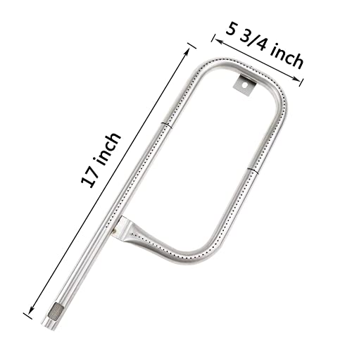 Hisencn 60040 Grill Burner Tube for Weber Q1200 Q1000 Q100 Q120, 304 Stainless Steel Burner for Weber Baby Q 386001 386002 516002 516001 50060001 51060001 LP Grill Replacement Parts 69957 - Grill Parts America