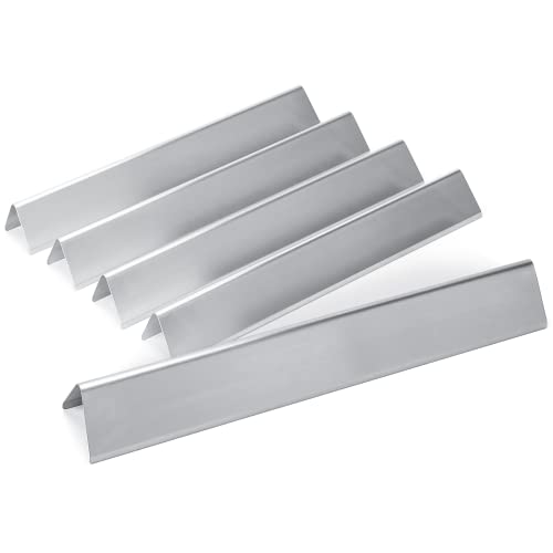 Hisencn 16.3'' Heat Plates for Members Mark G62302-1, G54502-1 Gas Grill, Heat Tent for Member's Mark 5 Burner & 4 Burner Series Gas Grill, Stainless Steel, 5-Pack - Grill Parts America