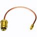 MCAMPAS Auto Changeover Regulator Copper Pigtail POL x 1/4" Inverted Male Flare 15" Long - Grill Parts America