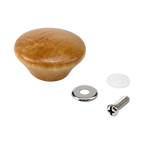 MY MIRONEY Solid Wood Pot Lid Knob 1.89" Diameter Universal Kitchen Cookware Lid Replacement Handle Wooden Anti Scalding Pan Lid Top Replacement Knob with Screws Pack of 4 - Style 3 - Kitchen Parts America