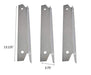 Votenli S9061A(3-Pack) S1048A(3-Pack) Replacement 13 1/8 inches Stainless Steel Heat Plates and Stainless Steel Grill Burner Crossover Tube for Brinkmann 810-3331-F - Grill Parts America