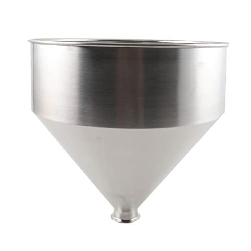 ECUTEE 30L Filling Machine Hopper 10 Gallon Stainless Steel Hopper Large Pneumatic Liquid Paste Hopper Capacity Commercial Filling Funnel for Water Oil Cream etc - Kitchen Parts America