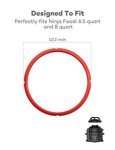 Goldlion Sealing Ring Compatible with Ninja Foodi 5 Quart 6.5 Quart and 8 Quart Silicone Gasket Accessories Rubber Sealer Replacement for Pressure Cooker and Air Fryer, Pack of 3 - Kitchen Parts America