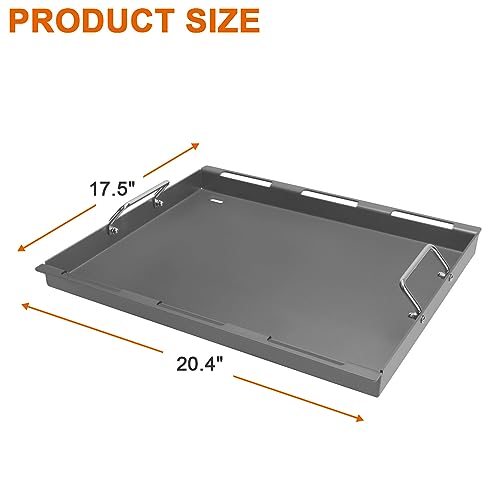 Full-Size Griddle Inserts for Weber Spirit 200 Spirit II 200 Series Gas Grills, Flat Top Griddle Replacement for Weber Spirit E-210 E-220 S-210 S-220 Spirit II E-210 S-210 E-220 S-220 Series Models - Grill Parts America