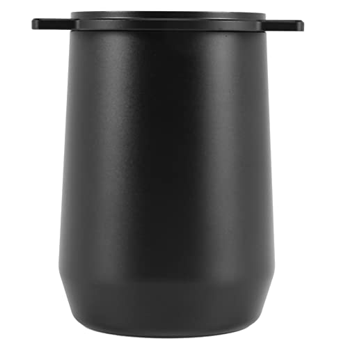 Weetack Stainless Steel Coffee Dosing Cup Sniffing Mug Powder Part for 54mm Espresso Machine Coffee Dosing Cup Black - Kitchen Parts America