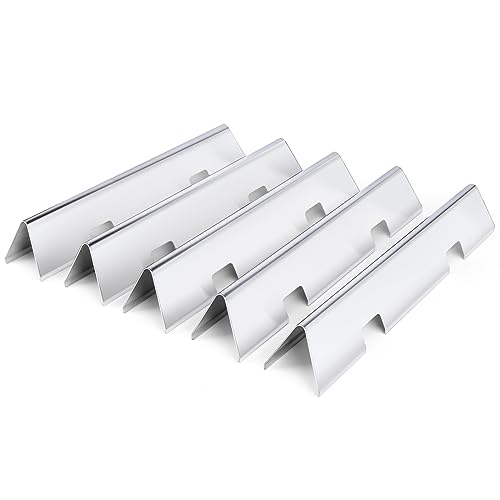 Uniflasy 15.3" Flavorizer Bars for Weber Spirit I & II and GS4 Spirit II 300 Series, Spirit E310 S310 E320 S320 E330 S330 Gas Grills with Front Mounted Control Panels, Stainless Steel Heat Plate, 7636 - Grill Parts America