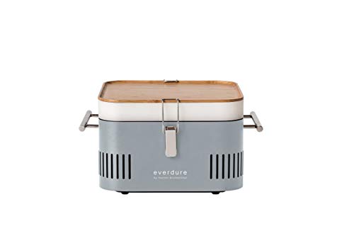 Everdure CUBE Portable Charcoal Grill, Tabletop BBQ,  Stone - Grill Parts America