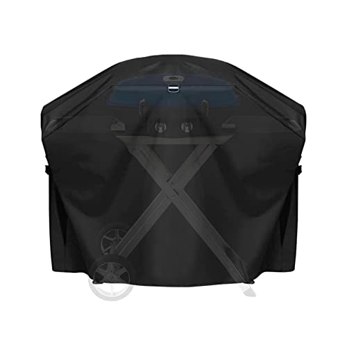 Grill Cover for Napoleon TravelQ 285X Scissor Cart,Heavy Duty and Waterproof BBQ Grill Cover for Napoleon Grill Accessories,Black - Grill Parts America