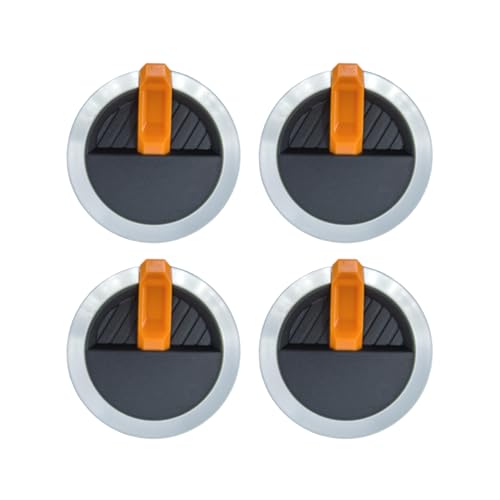 Gas Griddle Orange Knob Replacement for Blackstone Griddle Walmart Knobs,4-Pack - Grill Parts America