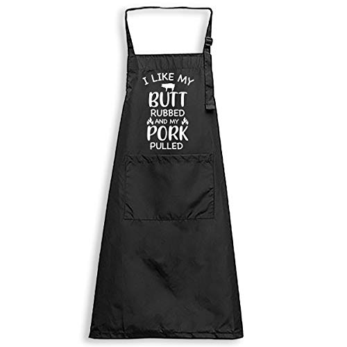 I Like my Butt Rubbed and my Pork Pulled Waterproof Apron - Grill Parts America