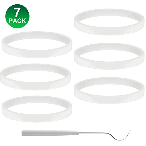 6 PCS Rubber Gaskets 10cm Sealing Gaskets White O-Ring Replacement Parts for Ninja Blender BL480 BL680 BL910 CT680 - Kitchen Parts America