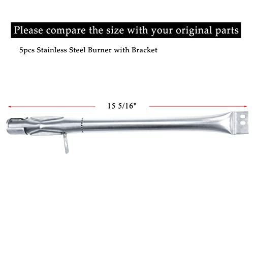 Hisencn Grill Burner Tube Replacement for Brinkmann 810-2511-S, 810-2512-S, 810-3660-S, 810-4220-S,  810-4535-S and more Gas Grill Models, 15 5/16 inch Stainless Steel Burner Pipe - Grill Parts America