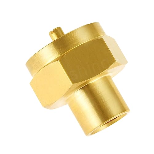 Hooshing 1LB Propane Gas Bottle Refill Adapter Kit 1/4" Male NPT Tank Brass Fitting and 1/4" Female NPT Thread Cylinder Grill Stove Connector - Grill Parts America