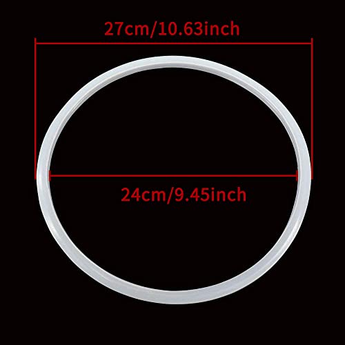 LDEXIN 2Pcs Rubber Pressure Cooker Replacement Gasket Sealing Ring, Fit for 24cm 9.45inch Pressure Cooker - Kitchen Parts America