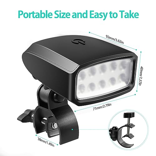 Grill Light Outdoor, Fitybow LED BBQ Light Gift for Men Dad Boyfriend Rotatable Grill Accessories with 10 Super Bright LED Lights Including Sturdy Clamp Mount Fits Handle (Battery NOT Included) - Grill Parts America