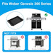 SafBbcue 7566 Grill Griddle Insert,Cast Iron Griddle Replacement Parts for Weber Genesis 300 Series Genesis E-310 E-320 E-330 S-310 S-320 S-330 EP-310 EP-320 EP-330 CEP-310 CEP-330 ESP-310 Gas Grills - Grill Parts America