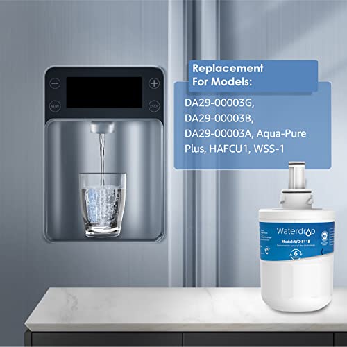 Waterdrop DA29-00003G Refrigerator Water Filter, Replacement for Samsung DA29-00003G, DA29-00003B, DA29-00003A, Aqua-Pure Plus, HAFCU1, RFG237AARS, FMS-1, RS22HDHPNSR, RSG257AARS, WSS-1, 3 Filters - Grill Parts America