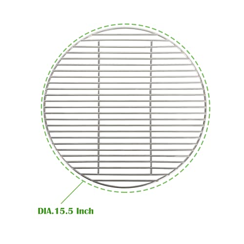 OLIGAI Cooking Grill Grates for Medium Big Green Egg,Stainless Steel Round Wire Grill Grate,Cooking Grate Replacement for Most Barbecue Ceramic Grill and Smoker 15.5“ for M BGE - Grill Parts America