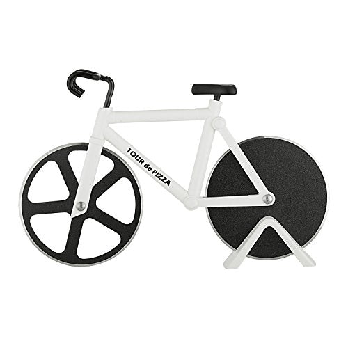 Bicycle Pizza Cutter - The Tour de Pizza Bicycle Pizza Cutter has Dual Stainless Steel Pizza Cutter Wheels - Unique Gifts - Funny Gifts - Kitchen Gadgets - tiktok trend items - Bike Pizza Cutter - Grill Parts America