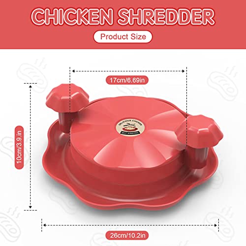 Chicken Shredder, Chicken Breast Shredder Tool Twist with Handles and Non-Skid Base, - Grill Parts America