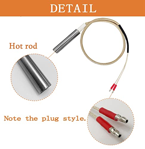 ZHOUWHJJ Replacement Igniter for 110V Green Mountain Daniel Boone and Jim Bowie Pellet Grill - Grill Parts America