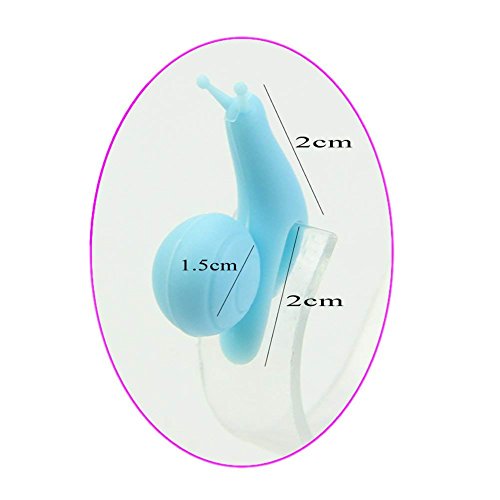 10pcs Cute Snail Shape Silicone Tea Bag Holder Cup Mug Candy Colors Gift Set - Grill Parts America