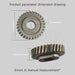 9706529 W11086780 Replacement Gear Parts for Worm 9703543 1094120 9703543 AH774065 EA774065 PS774065 WP9706529 with the 9709511 Gasket and 9703680 Circlip - Kitchen Parts America