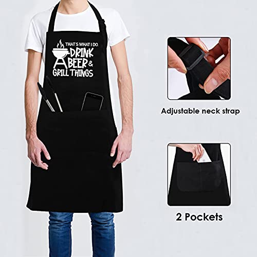 Funny Grill Apron for Men -That's What I Do - BBQ Grill Apron with Pockets - Grill Parts America