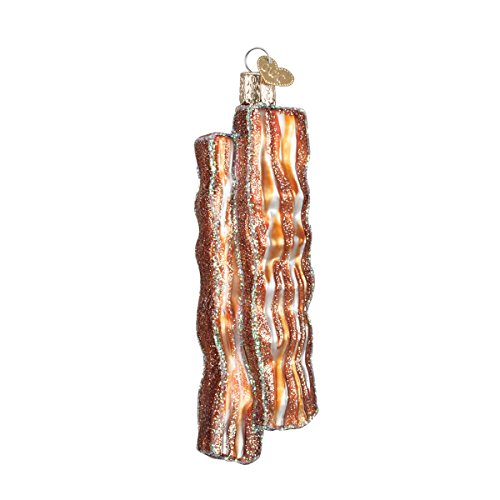 Old World Christmas Ornaments: Bacon Strips Glass Blown Ornaments for Christmas Tree - Grill Parts America