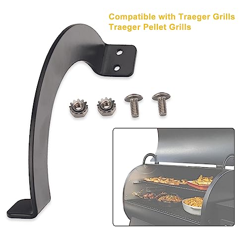 Braveboy Grills Side Door Stop Arc & Grills Lid Hinge Kit Compatible with Traeger Grills, Traeger Pellet Grills, Include One Left Side And One Right Side Hinge/Door Stop Arc BCA002 Right Side BCA081 Left Side - Grill Parts America