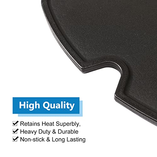 Uniflasy Cast Iron Griddle for Weber Traveler Portable Gas Grill, fits Weber 9010001 Traveler Portable Gas Grill, Cooking Griddle - Grill Parts America