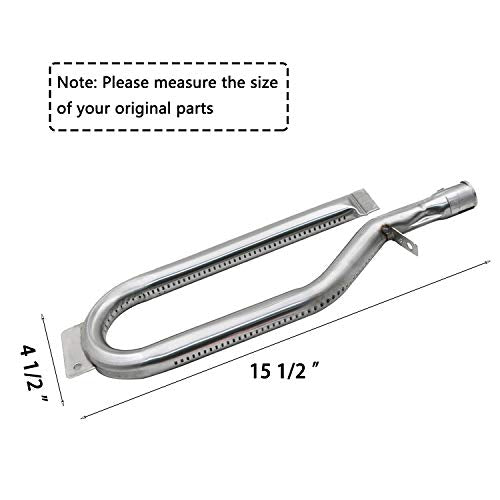 Hisencn Repair Kit for Members Mark BQ05046-6, BBQ Pro BQ05041-28, BQ51009, Sam's Club, Outdoor Gourmet BQ05037-2, BQ05046-6A Gas Grill Models, Burner Tube, Porcealain Steel Heat Plate, Burner Cover - Grill Parts America