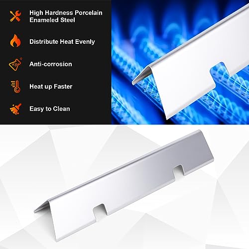 Uniflasy 15.3" Flavorizer Bars for Weber Spirit GS4 I & II 200 Series,Spirit II & I E210 S210 E220 S220 Gas Grills,Stainless Steel Heat Plate Replacement Parts,Weber GS4 Grill Parts,7635,67045 - Grill Parts America