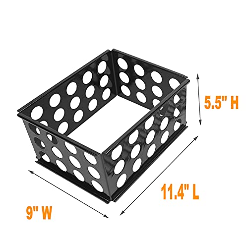 MixRBBQ Charcoal Grate & Charcoal Chamber Set for Dyna-Glo DGO1176BDC-D DGO1890BDC-D Vertical Offset Charcoal Smoker, Porcelain-Enameled Steel Charcoal Briquettes Basket Grill Accessory - Grill Parts America