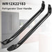 AMI PARTS WR12X22183 Refrigerator Door Handle (Black) Replaces WR12X11008 WR12X11009 WR12X20142 3290412 AP5948588 PS9494525 EAP9494525(2 Pack) - Grill Parts America