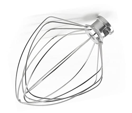 KN256WW 6 QT Wire Whip Stainless Steel for KitchenAid Stand Mixer Accessory Replacement, Egg Cream Stirrer, Cakes Mayonnaise Whisk - Kitchen Parts America