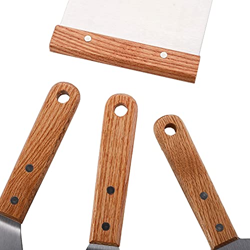 WUWEOT 8 Pack Professional Griddle Accessories Kit, Flat Top Griddle Spatulas Tool Kit with Heat-Resistant Handles - Grill Parts America