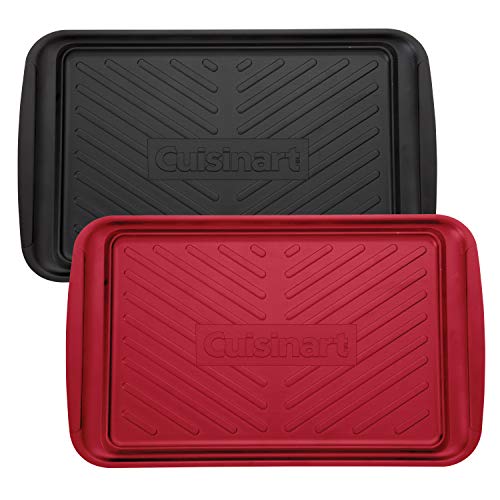Cuisinart CPK-200 Grilling Prep and Serve Trays, Black and Red Large 17 x 10. 5 - Grill Parts America