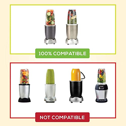 Blender Cups for Nutribullet Blender, 32OZ Cup with Flip Top To Go Lid Compatible with Nutribullet 600W 900W Blenders, Blender Replacement Parts 2 Pcs - Kitchen Parts America