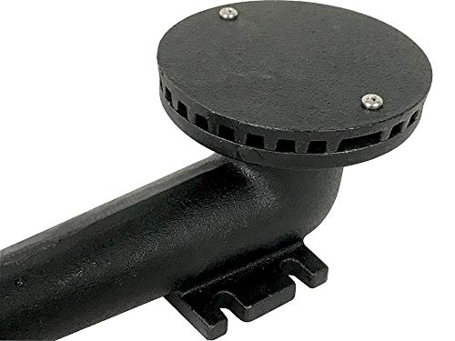 RCK Sales Holland Smoker Gas Grill Cast Iron Replacement Round Burner 9 18 inches, Black - Grill Parts America