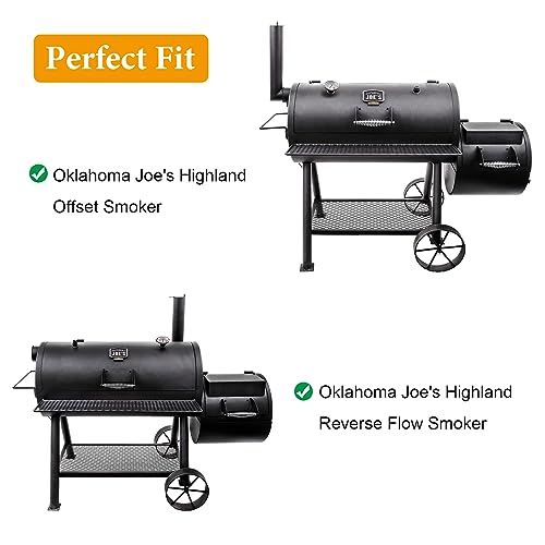 BBQ-PLUS Grill Side Shelf Replacement Part for Oklahoma Joe's Highland Offset Smoker 15202031 and Highland Reverse Flow Smoker 17202052,Accessories for Oklahoma Joe Highland Smoker,Black - Grill Parts America