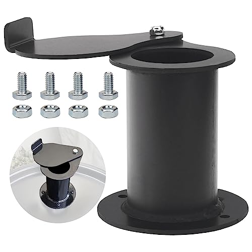 2" Teardrop Flanged Vent Damper for UDS Ugly Drum Lid Exhaust 16, 30 and 55 Gallon Drum Smokers - 2" Teardrop Style Bolt on - Grill Parts America