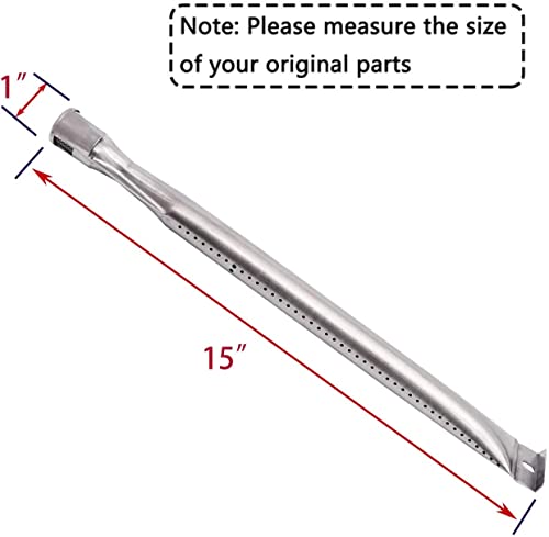 Hiorucet Grill Replacement Parts for Nexgrill 720-0737, Grill Master 720-0737, Stainless Steel Grill Heat Plate Shields, Pipe Burner Tubes for Tera Gear 780-0390. - Grill Parts America