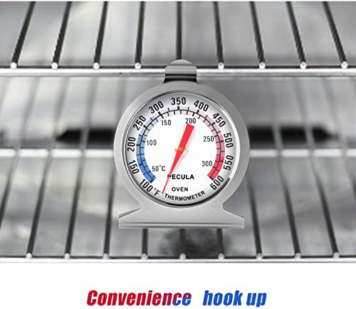 Oven Thermometer 50-300°C/100-600°F, Oven Grill Fry Chef Smoker Analog Thermometer Instant Read Stainless Steel Kitchen Cooking Thermometer - Grill Parts America