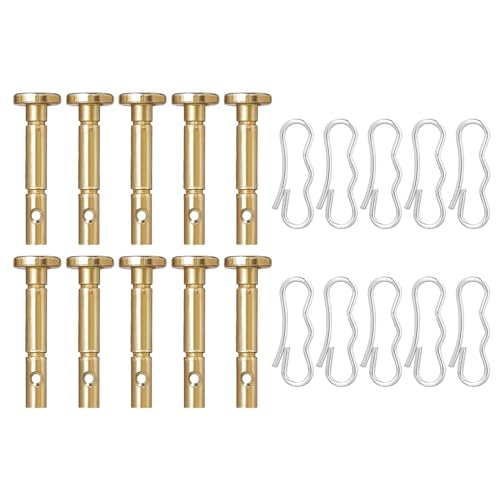 Replacement Shear Pin Kit 738-04124A for MTD Cad Snowblower - Shear Pins & Cotter Pins 714-04040 Compatible with Troy Bilt Craftsman 2-Stage 3-Stage Snow Blower, Snow Thrower, Lawn Tractor, 10 Set - Grill Parts America