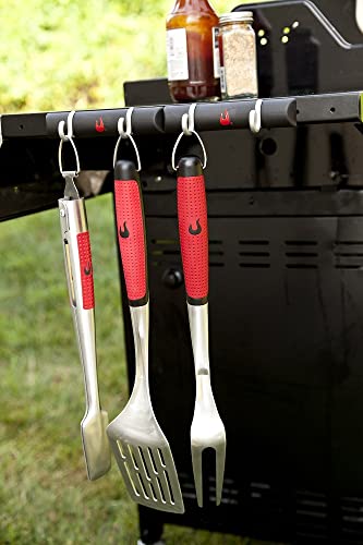 Char-Broil 140 767 - Comfort Grip 3 Piece Toolset, Stainless Steel,45 x 16 x 3 cm - Grill Parts America