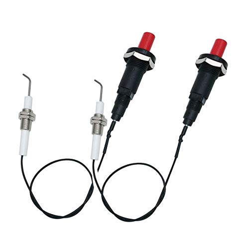 MENSI 11.8” Long Propane Push Button Piezo Igniter Kit Gas Grill/Range/Heater/Stove Spaker Generator Ignition Set 2Pcs/Lot - Grill Parts America