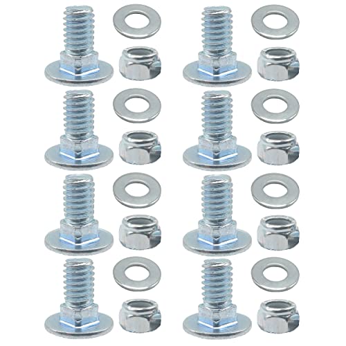 Set of 8, 784-5581A 784-5581 Snow Blowers Carriage Bolts & Nuts Kits Fits MTD Shave Plate Scraper Bar 784-5581A-0637 790-00120-0637 712-3010, 736-0242, 710-0260 , (5/16-18) 5/8" - Grill Parts America