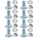 Set of 8, 784-5581A 784-5581 Snow Blowers Carriage Bolts & Nuts Kits Fits MTD Shave Plate Scraper Bar 784-5581A-0637 790-00120-0637 712-3010, 736-0242, 710-0260 , (5/16-18) 5/8" - Grill Parts America